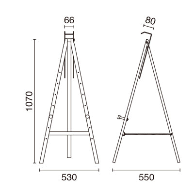 三角イーゼル Ver2.0|誉PRINTING