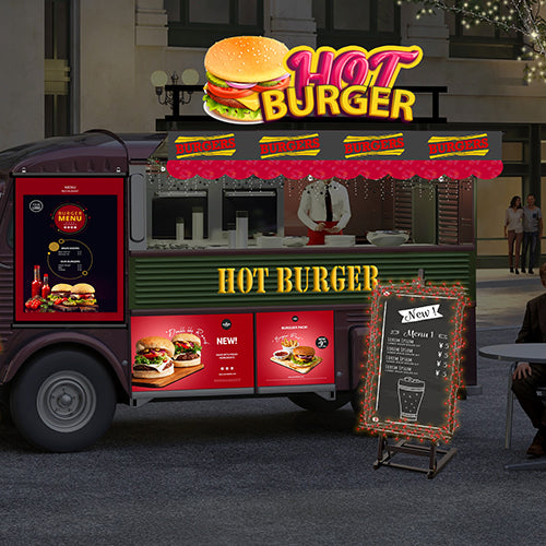 マジックテープで固定できるオーニング用前垂れ|誉PRINTING