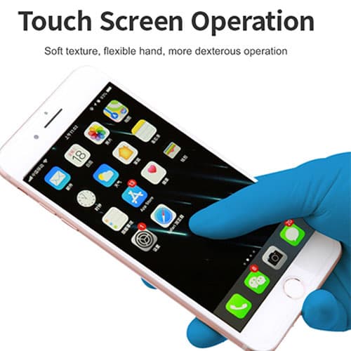 【コロナ対策】ゴム手袋 (パウダーフリー・ラテックスフリー) 100個入り|誉PRINTING