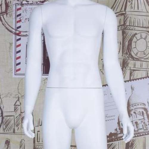 ヘッドレス 男性マネキン【マットホワイト】|誉PRINTING