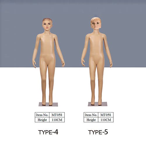 子供 全身マネキン【リアルフェイス】H1100?1300|誉PRINTING