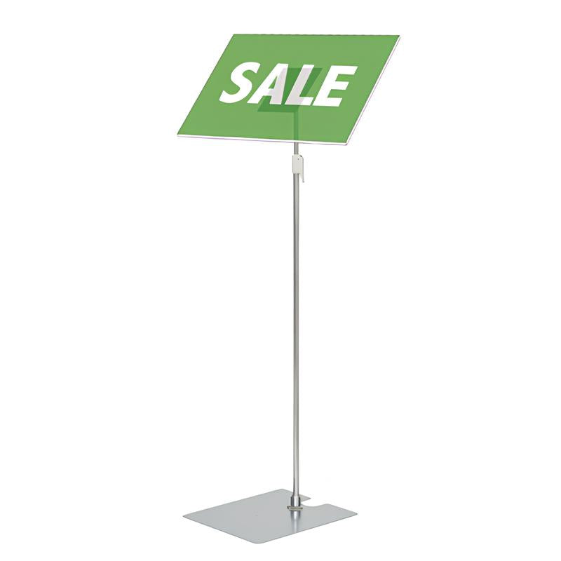 発泡貼り込み式フロアースタンド クローム|誉PRINTING