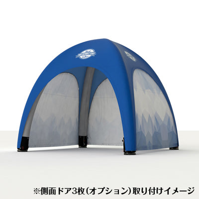 エアテント5x5+ロゴ4面印刷|誉PRINTING