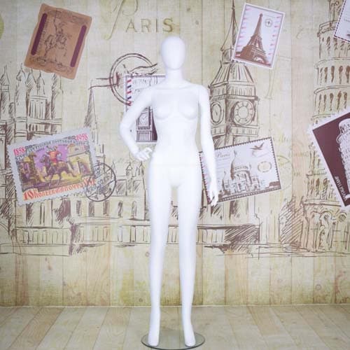 全身 女性マネキン【ホワイト】|誉PRINTING