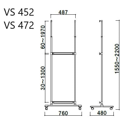 【スタンドのみ】パネルスタンド 2段(A1/A2/B1/B2対応)|誉PRINTING