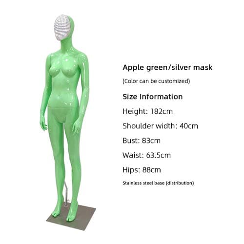 【クロームフェイス×マルチカラー】全身 女性マネキン|誉PRINTING