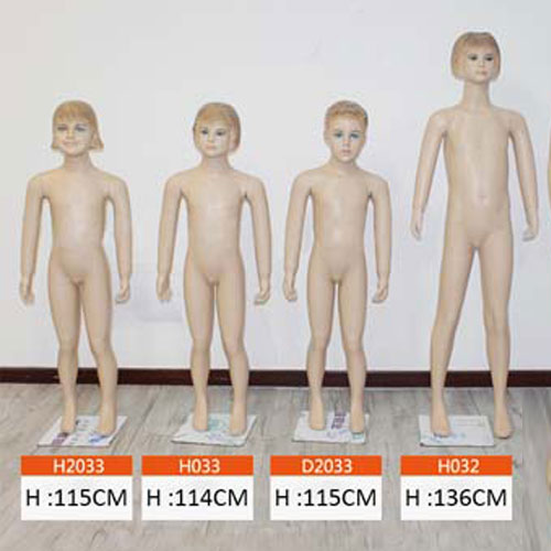 子供 全身マネキン【リアルフェイス】H1150?1360|誉PRINTING