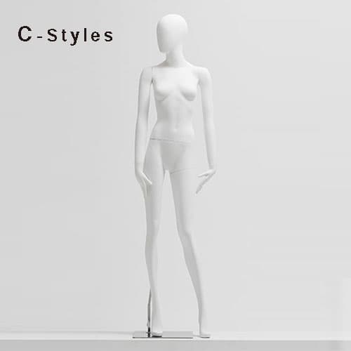 全身 ホワイト女性マネキン|誉PRINTING