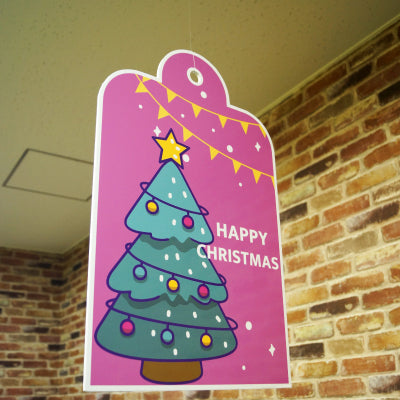 【サイズが選べる】スチレンボード 吊り下げPOP|誉PRINTING