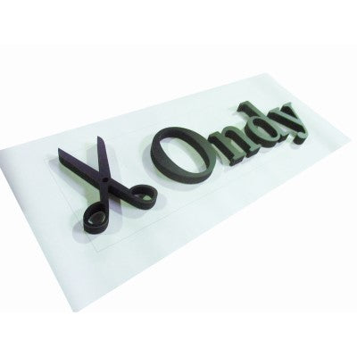 切り文字看板(黒カルプ素材)厚み30mm|誉PRINTING