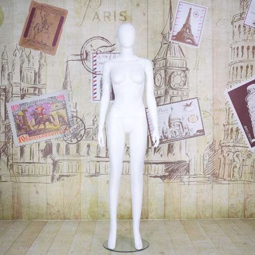 全身 女性マネキン【ホワイト】|誉PRINTING