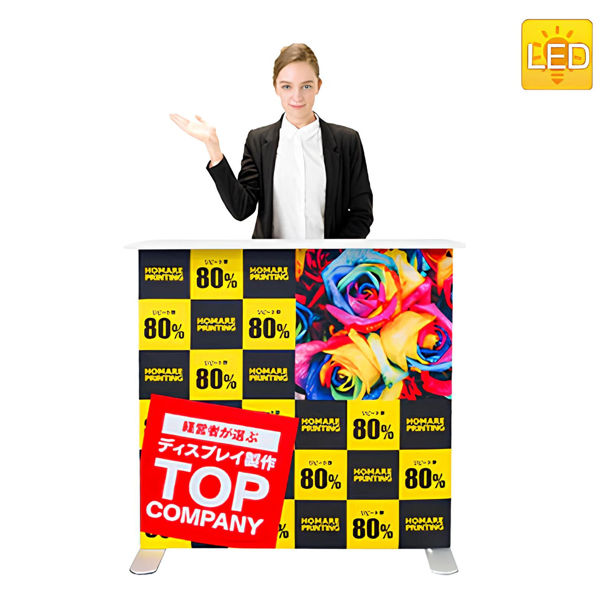 セットディスプレイ セゴLED内照式バックパネルC 【1小間用(3m×3m)】|誉PRINTING