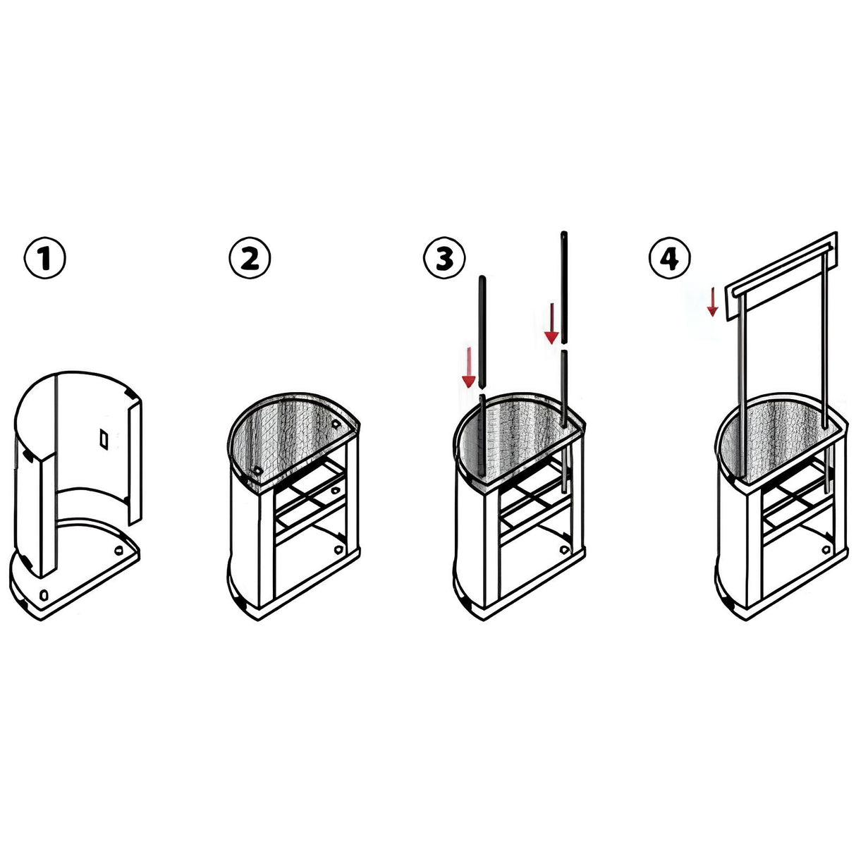 カウンターテーブル ラウンド|誉PRINTING