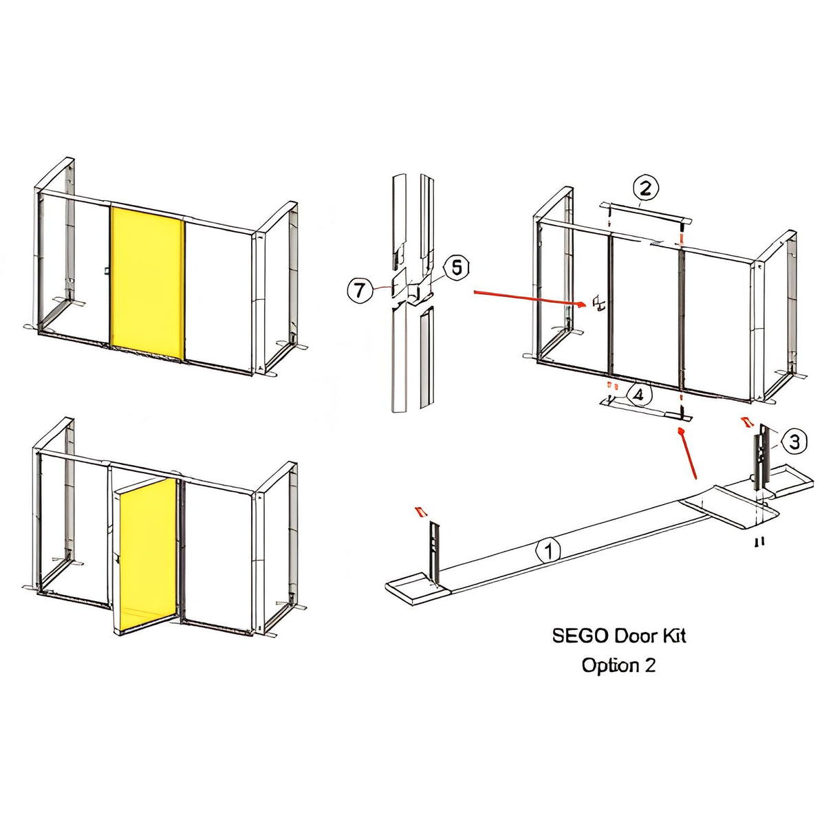 セゴライトボックス バックヤード用ドアセット|誉PRINTING