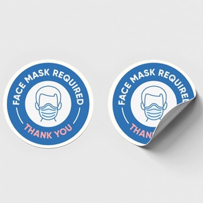 【コロナ対策】ソーシャルディスタンス 足マーク床用 誘導シール|誉PRINTING