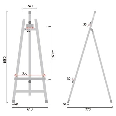 LEDパネル付 イーゼルスタンド|誉PRINTING