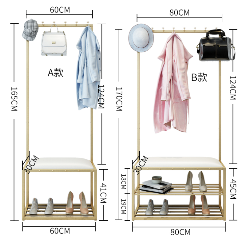 カスタマイズ製メタルハンガーラック15|誉PRINTING