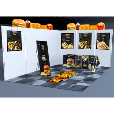 セットディスプレイ ブースセットA【1小間用(3m×3m)】|誉PRINTING