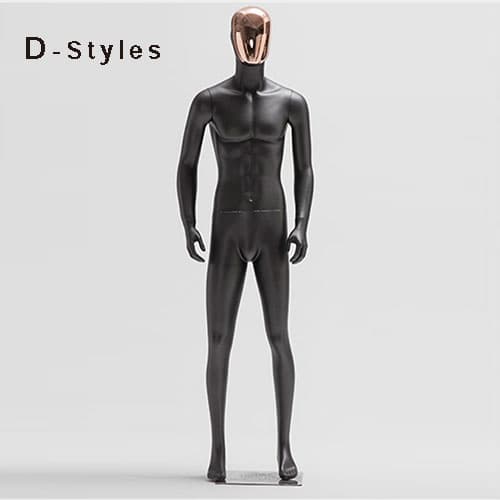 【メタルヘッド×ブラック】全身 男性マネキン|誉PRINTING