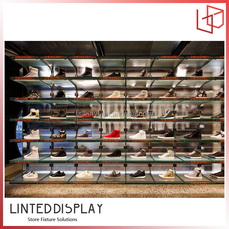 新入荷ユニークなデザインファッションシューズディスプレイテーブルスタンドシューズサンダルディスプレイ|誉PRINTING