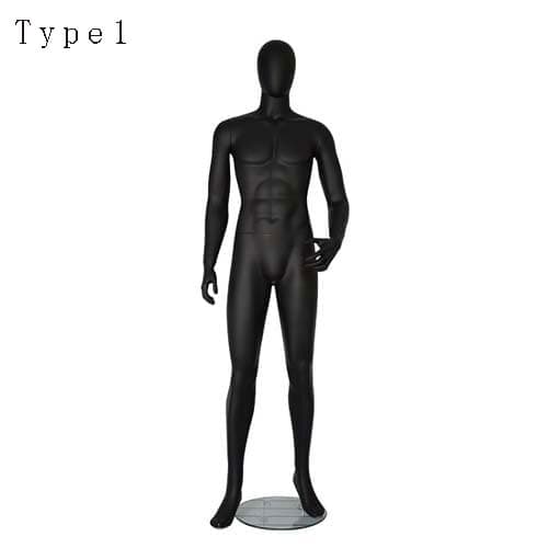 全身 男性マネキン【マットブラック】|誉PRINTING