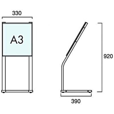 C型フロアスタンド(A3対応)|誉PRINTING