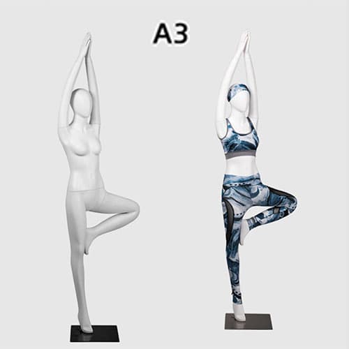 【スポーツマネキン・ヨガポーズ】全身 女性|誉PRINTING