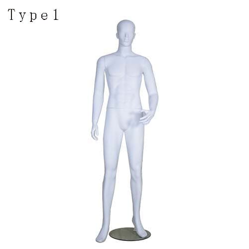 全身 男性リアルマネキン【マットホワイト】|誉PRINTING