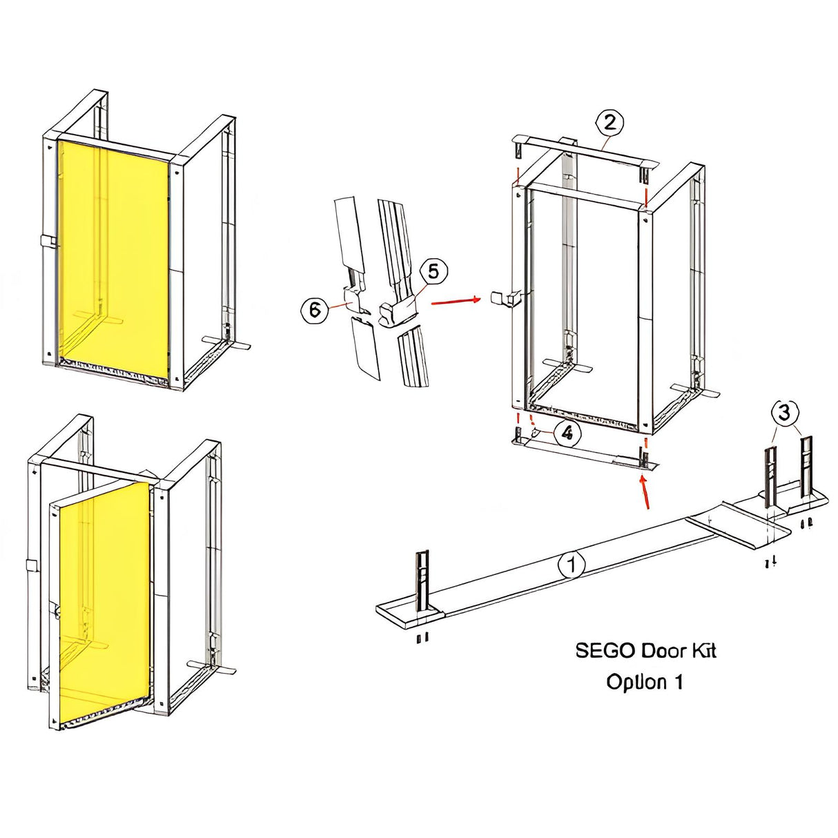 セゴライトボックス バックヤード用ドアセット|誉PRINTING