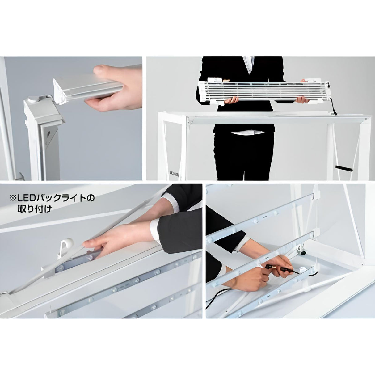 レゴポップアップ 組み立てカウンターテーブル W200cmタイプ|誉PRINTING