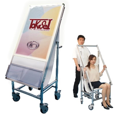 サポートサイン 非常搬送用車いすタイプ LEDパネル(パネル下部カタログケース付き)|誉PRINTING