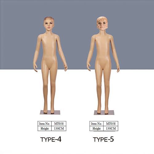 子供 全身マネキン【リアルフェイス】H1100?1300|誉PRINTING