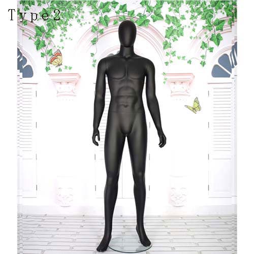 全身 男性マネキン【マットブラック】|誉PRINTING