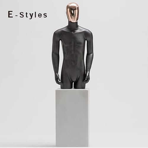 【メタルヘッド×ブラック】全身 男性マネキン|誉PRINTING