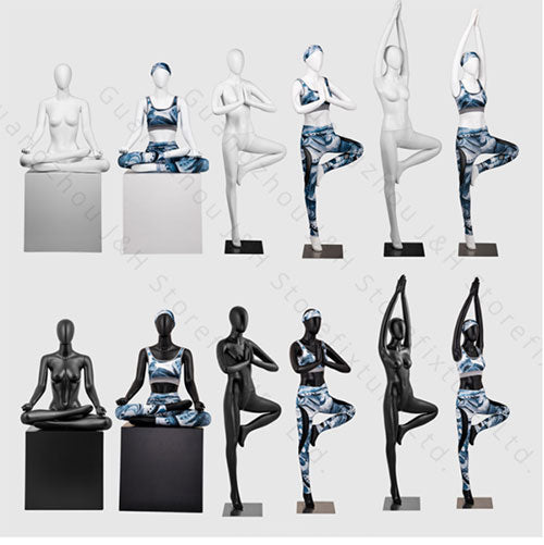 【スポーツマネキン・ヨガポーズ】全身 女性|誉PRINTING