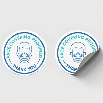 【コロナ対策】ソーシャルディスタンス 足マーク床用 誘導シール|誉PRINTING