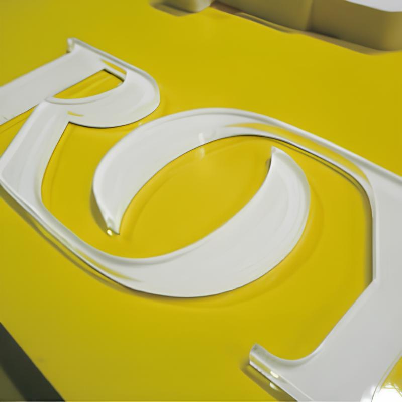 シート貼りアクリル文字 厚み5mm