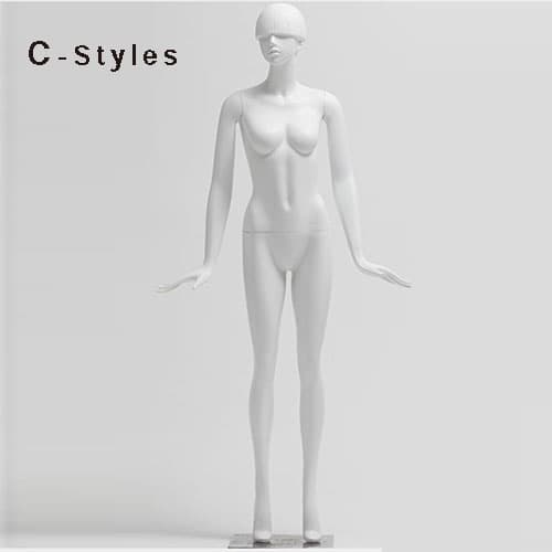 女性マネキン【アーティフィシャル・ヘアー】|誉PRINTING