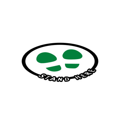 【コロナ対策】ソーシャルディスタンス 足マーク床用 誘導シール|誉PRINTING