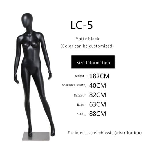 全身 ブラック女性マネキン|誉PRINTING