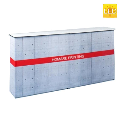 レゴポップアップ 組み立てカウンターテーブル W200cmタイプ|誉PRINTING