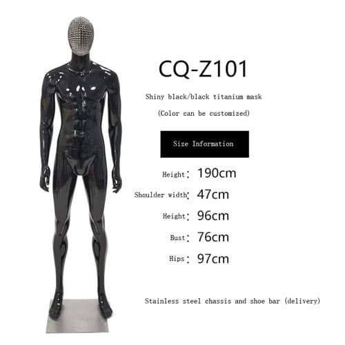 【クロームフェイス×マルチカラー】全身 男性マネキン|誉PRINTING