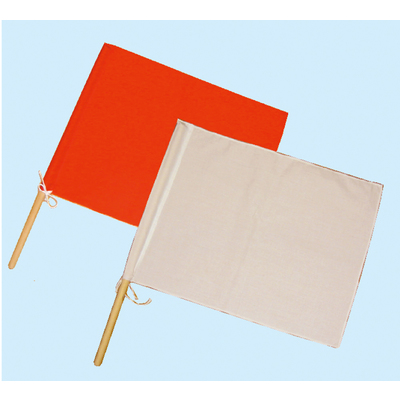 手旗信号旗(赤) 33×45cm-065002001