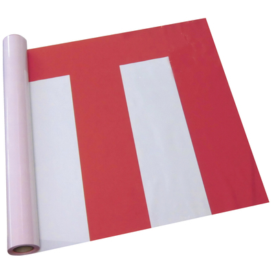 ビニール紅白幕(反売) ポリエチレン 75cm 50m巻-015003002