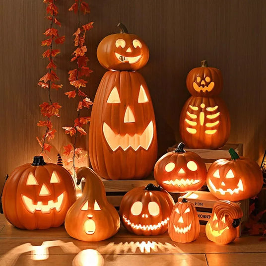 ハロウィン置き型・ランタン型ライト アンティーク風・LEDキャンドル｜誉PRINTING