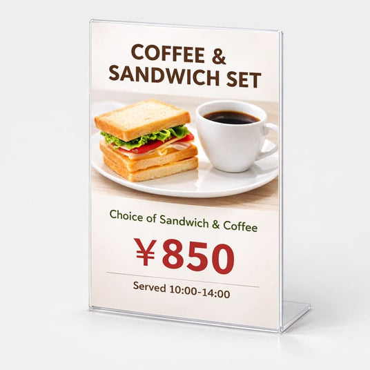 卓上POP>アクリルL字スタンド