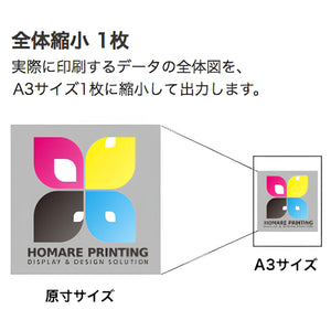 【色校正】布メディア色校正 A3サイズ2枚