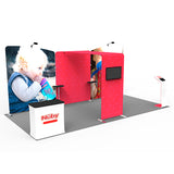 2小間 展示会ブース BOOTH-11｜壁面3枚＋ブリッジ（カウンター・モニター・iPad付）