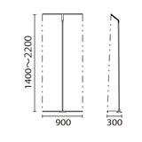 ブルーバナー SS90 | 高さ調節可能・軽量 | 屋内用・片面 W900