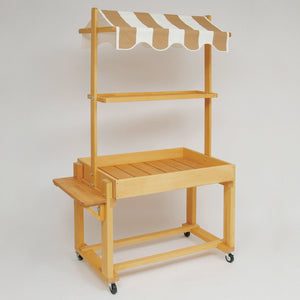 ナチュラルBOXワゴン テント付き・サイドテーブル付 | W900 (全7色)